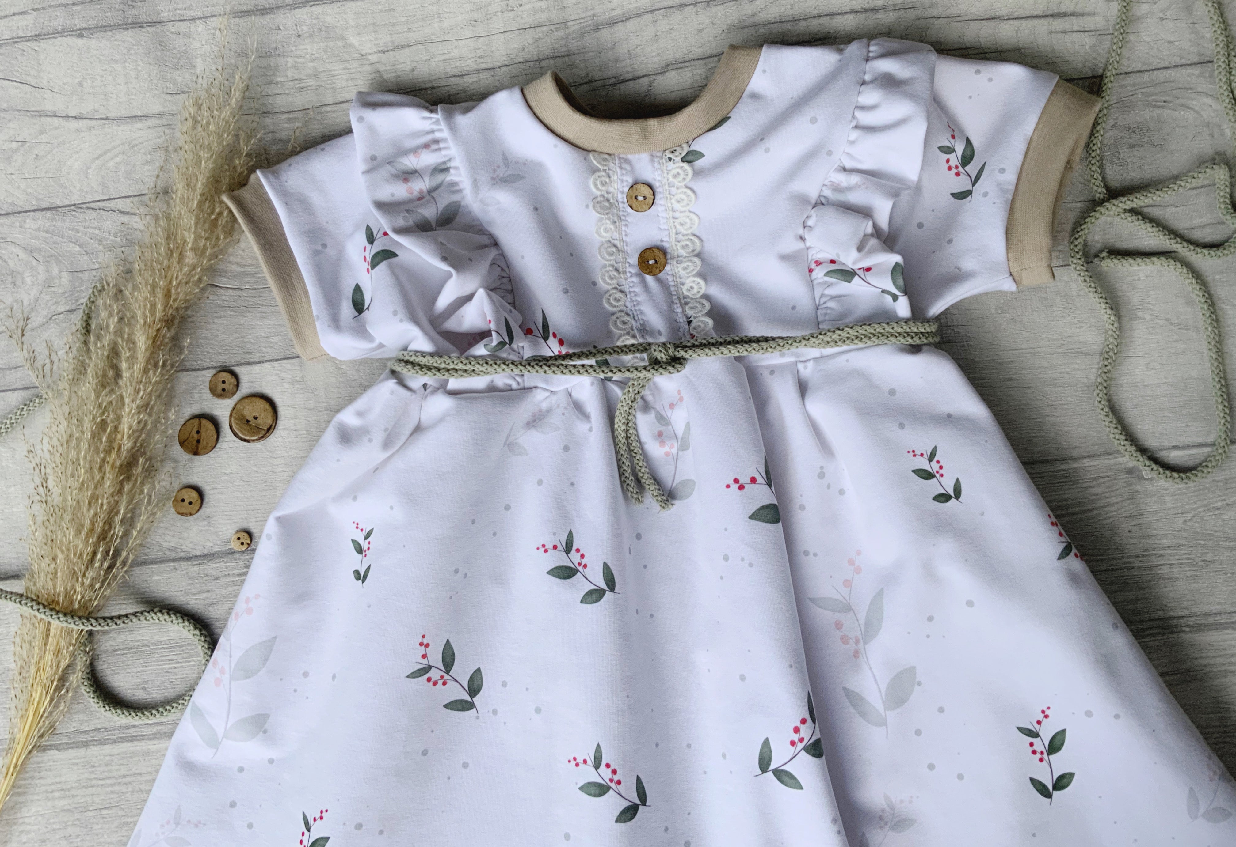 Kleine Blätter  Stoff Eigenproduktion